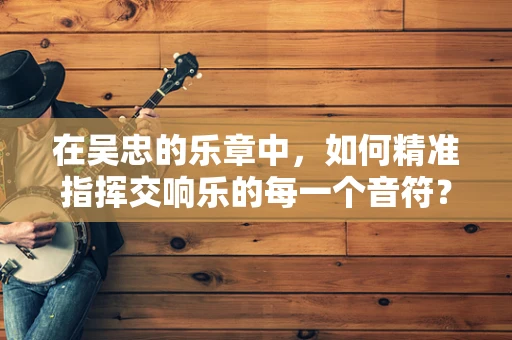 在吴忠的乐章中，如何精准指挥交响乐的每一个音符？