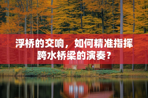 浮桥的交响，如何精准指挥跨水桥梁的演奏？