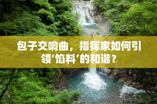 包子交响曲，指挥家如何引领‘馅料’的和谐？