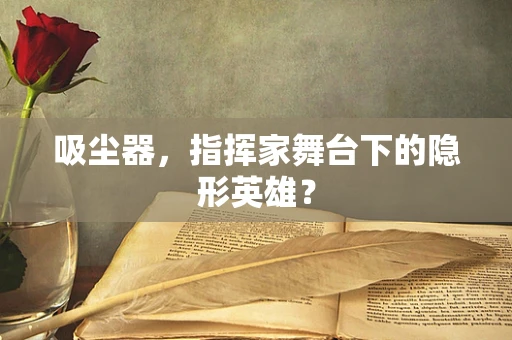 吸尘器，指挥家舞台下的隐形英雄？