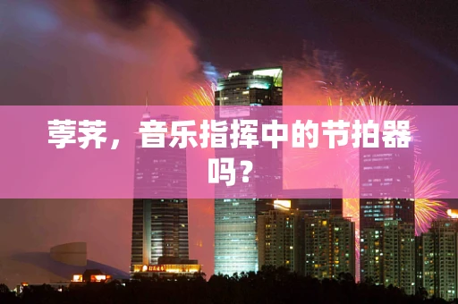 荸荠，音乐指挥中的节拍器吗？