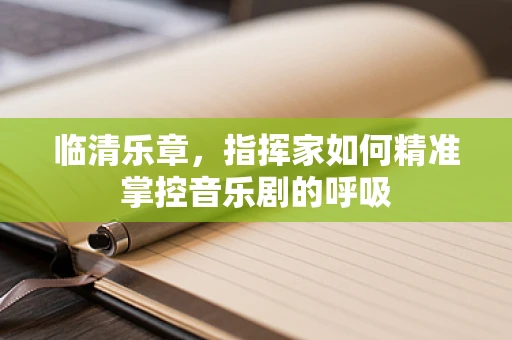 临清乐章，指挥家如何精准掌控音乐剧的呼吸
