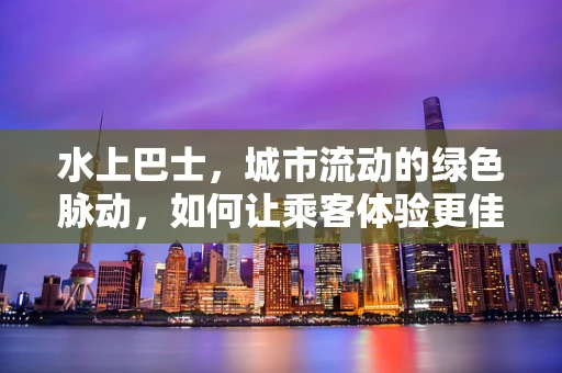 水上巴士，城市流动的绿色脉动，如何让乘客体验更佳？