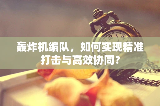 轰炸机编队，如何实现精准打击与高效协同？