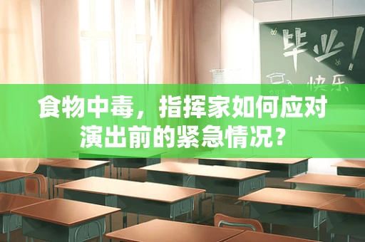 食物中毒，指挥家如何应对演出前的紧急情况？