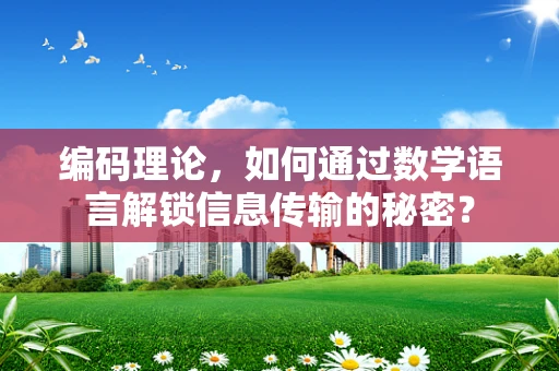 编码理论，如何通过数学语言解锁信息传输的秘密？