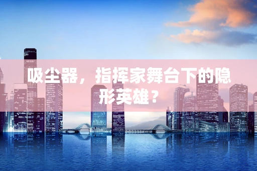吸尘器，指挥家舞台下的隐形英雄？