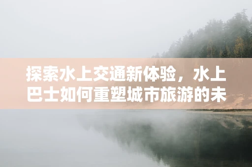 探索水上交通新体验，水上巴士如何重塑城市旅游的未来？