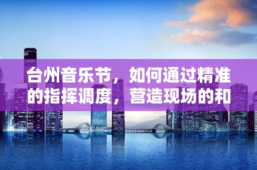 台州音乐节，如何通过精准的指挥调度，营造现场的和谐氛围？