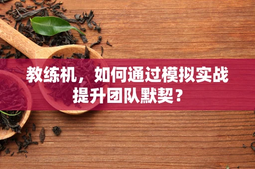 教练机，如何通过模拟实战提升团队默契？