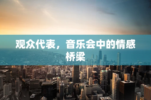 观众代表，音乐会中的情感桥梁