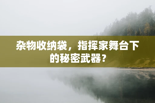 杂物收纳袋，指挥家舞台下的秘密武器？