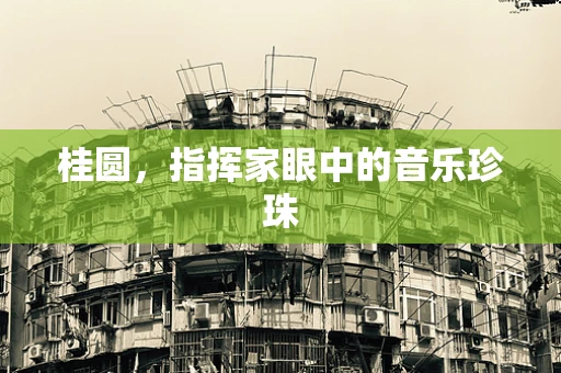 桂圆，指挥家眼中的音乐珍珠