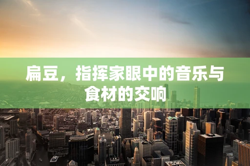 扁豆，指挥家眼中的音乐与食材的交响