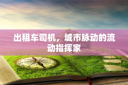 出租车司机，城市脉动的流动指挥家