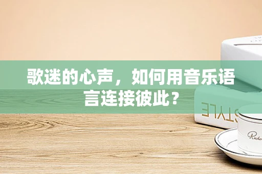 歌迷的心声，如何用音乐语言连接彼此？