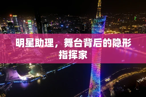 明星助理，舞台背后的隐形指挥家