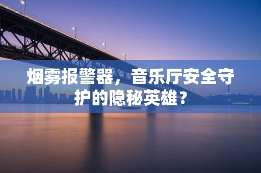 烟雾报警器，音乐厅安全守护的隐秘英雄？