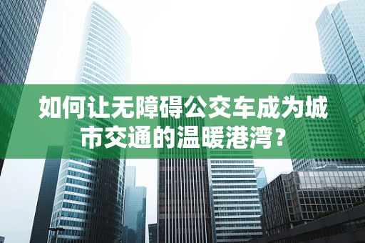 如何让无障碍公交车成为城市交通的温暖港湾？