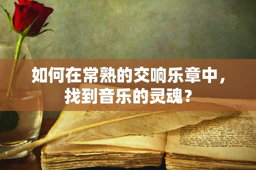 如何在常熟的交响乐章中，找到音乐的灵魂？