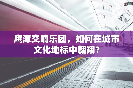 鹰潭交响乐团，如何在城市文化地标中翱翔？