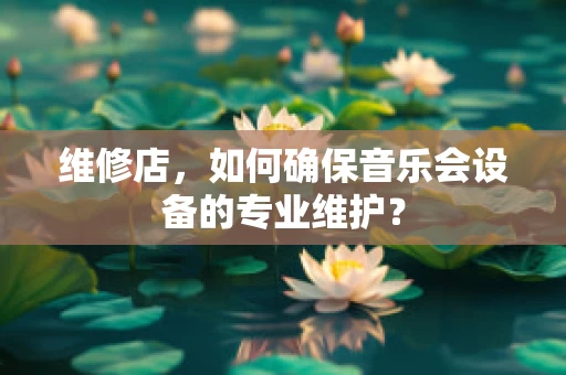 维修店，如何确保音乐会设备的专业维护？