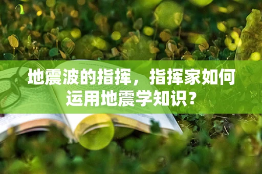 地震波的指挥，指挥家如何运用地震学知识？