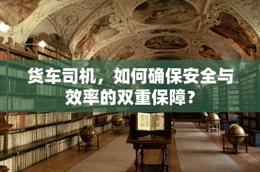 货车司机，如何确保安全与效率的双重保障？