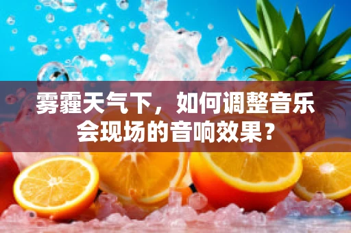 雾霾天气下，如何调整音乐会现场的音响效果？