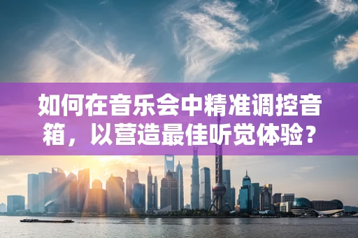 如何在音乐会中精准调控音箱，以营造最佳听觉体验？