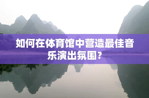 如何在体育馆中营造最佳音乐演出氛围？
