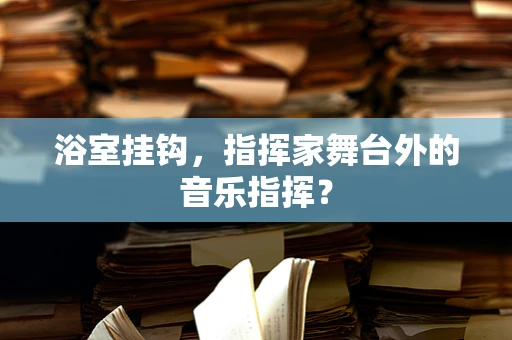浴室挂钩，指挥家舞台外的音乐指挥？
