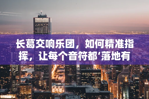 长葛交响乐团，如何精准指挥，让每个音符都‘落地有声’？