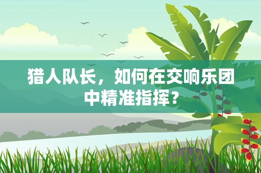 猎人队长，如何在交响乐团中精准指挥？