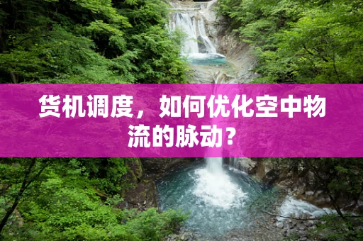 货机调度，如何优化空中物流的脉动？