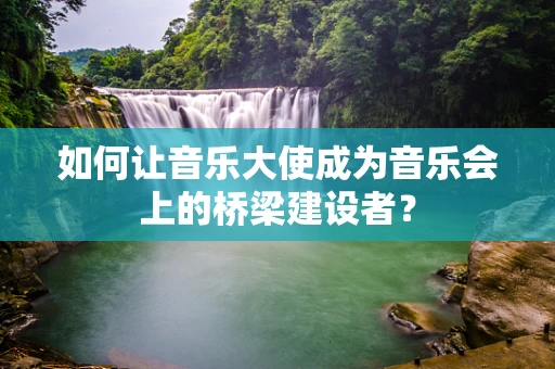 如何让音乐大使成为音乐会上的桥梁建设者？
