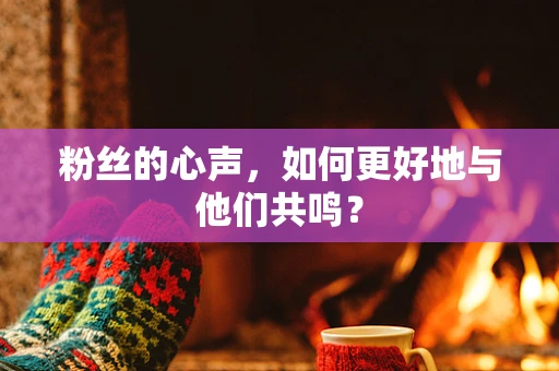 粉丝的心声，如何更好地与他们共鸣？