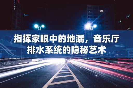 指挥家眼中的地漏，音乐厅排水系统的隐秘艺术
