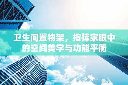 卫生间置物架，指挥家眼中的空间美学与功能平衡