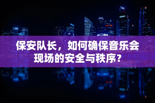 保安队长，如何确保音乐会现场的安全与秩序？