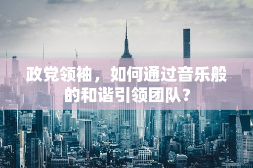 政党领袖，如何通过音乐般的和谐引领团队？