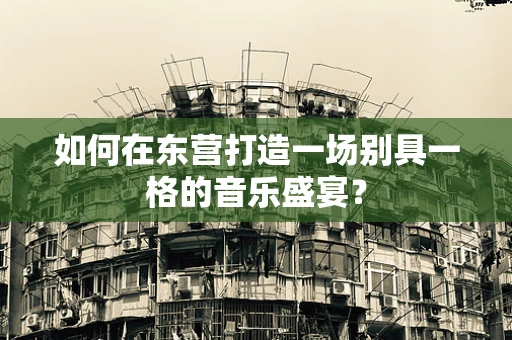 如何在东营打造一场别具一格的音乐盛宴？