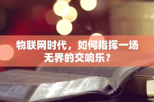 物联网时代，如何指挥一场无界的交响乐？