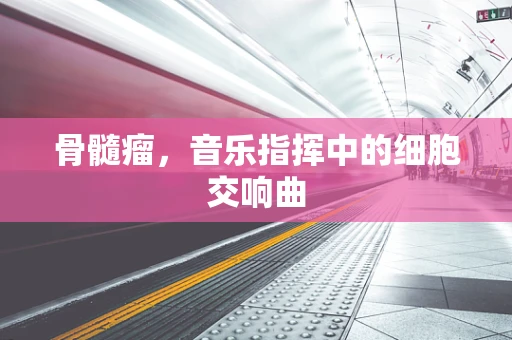 骨髓瘤，音乐指挥中的细胞交响曲