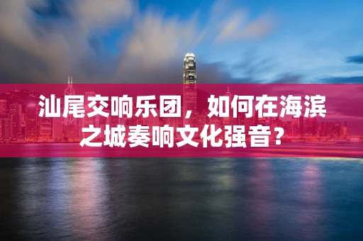 汕尾交响乐团，如何在海滨之城奏响文化强音？