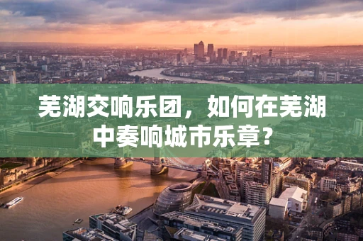 芜湖交响乐团，如何在芜湖中奏响城市乐章？
