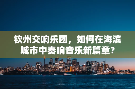 钦州交响乐团，如何在海滨城市中奏响音乐新篇章？