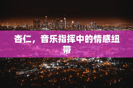 杏仁，音乐指挥中的情感纽带