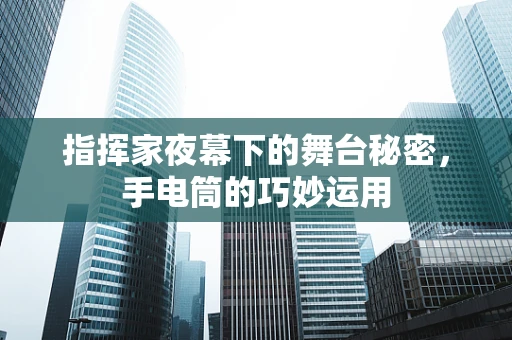指挥家夜幕下的舞台秘密，手电筒的巧妙运用
