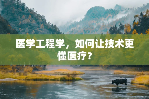 医学工程学，如何让技术更懂医疗？